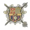 fc barcelona logo tattoo design idea