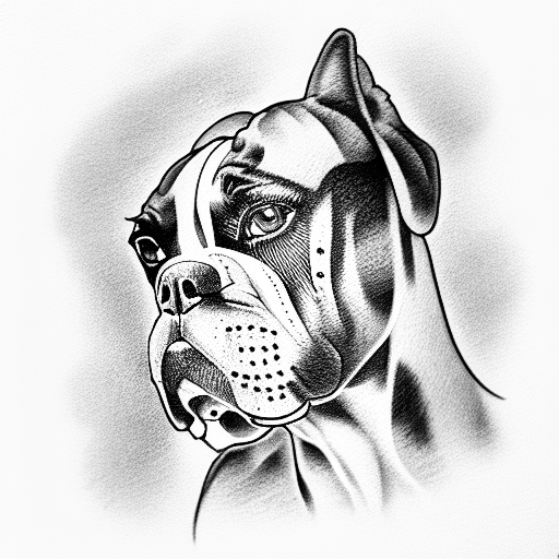 boxer  tattoo design idea