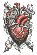 Heart ATTACK  tattoo design idea