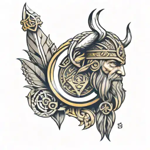 Vikings fenerbahce logo tattoo design idea