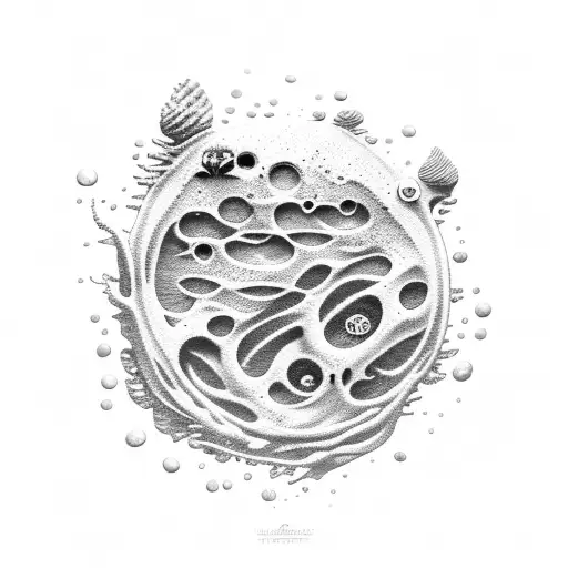 sea rock in the harsh sea tattoo design idea
