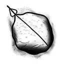 sea boulder in the harsh sea tattoo design idea