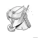 thor hammer tattoo design idea