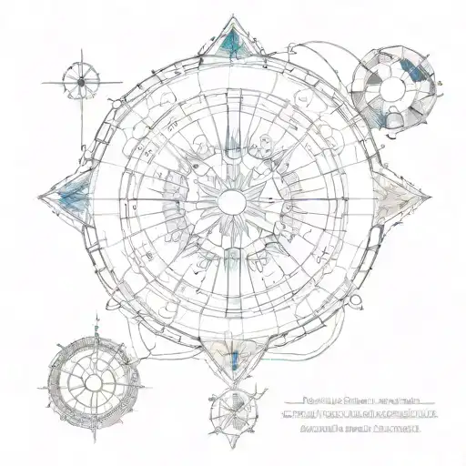 birth chart  tattoo design idea