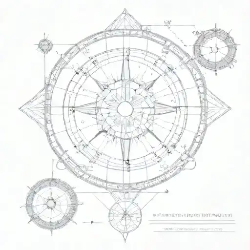 birth chart  tattoo design idea