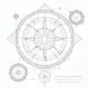 birth chart  tattoo design idea