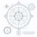 birth chart  tattoo design idea