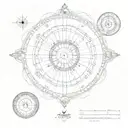 birth chart  tattoo design idea
