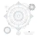 birth chart  tattoo design idea