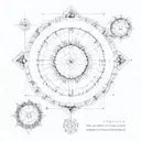 birth chart  tattoo design idea