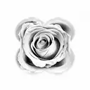 hourglass with roses memento mori tattoo design idea