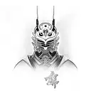 Yoshimitsu helmit from Tekken Tag Tournament 2 tattoo design idea