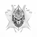 tombstone tattoo design idea