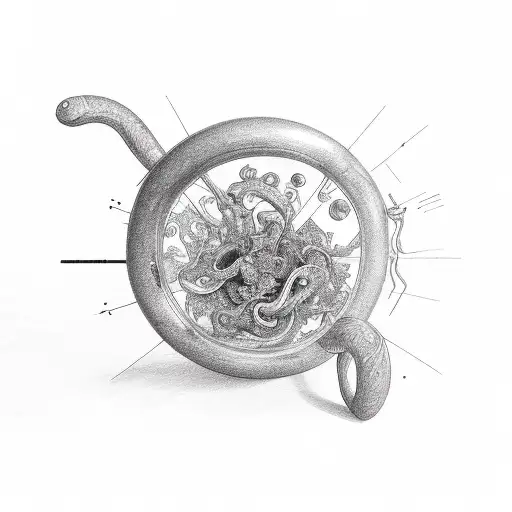 human kidney bean tattoo design idea