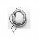 kidney bean with human characteristics  tattoo design idea