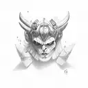 Devils roll the dice, Angels roll their eyes tattoo design idea