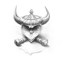 Devils roll the dice, Angels roll their eyes tattoo design idea