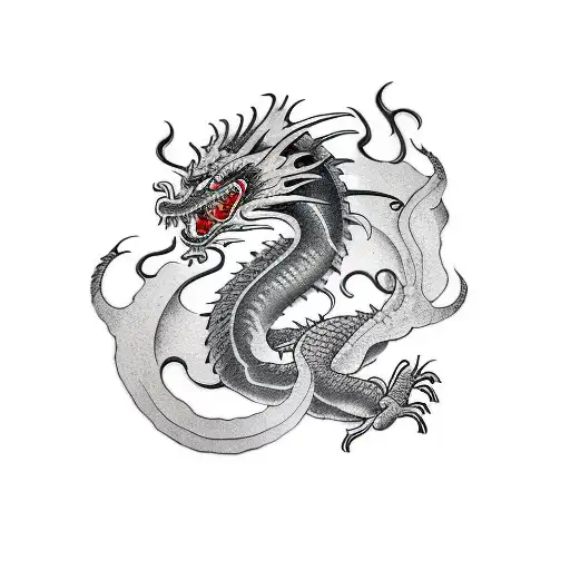 Bruce lee dragon tattoo design idea