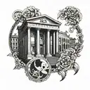 ancient rome themes tattoo design idea