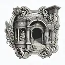 ancient rome themes tattoo design idea