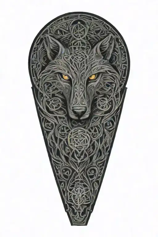 Celtic wolf, Celtic raven  celtic patterns, dara knot tattoo design idea