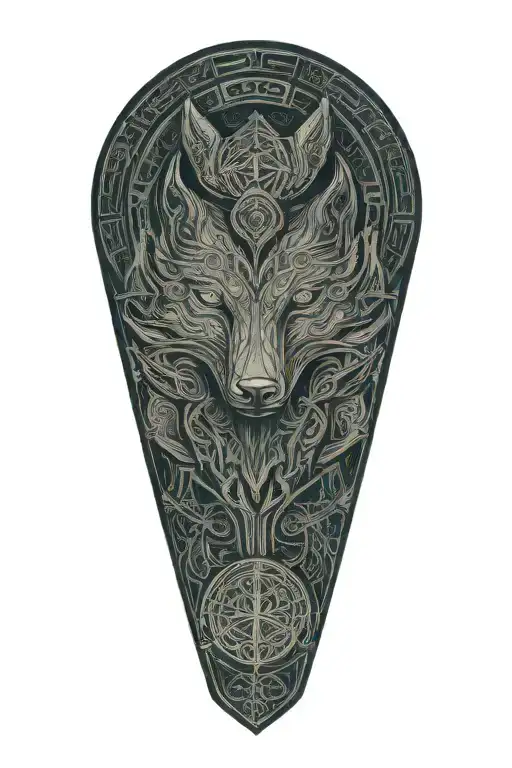 Celtic wolf, Celtic raven  celtic patterns, dara knot tattoo design idea