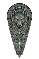 Celtic wolf, Celtic raven  celtic patterns, dara knot tattoo design idea