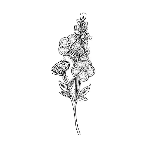 a flower for aunt and niece fine line tattoo for wrist tattoo design idea