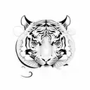 tiger and dragon tattoo design idea