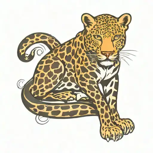 leopard print strip around ankle tattoo design tattoo design idea