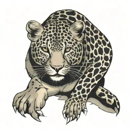 leopard print strip around ankle tattoo tattoo design idea
