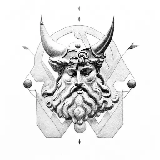 zeus greek mythology tattoo design idea