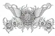 anxiety acupuncture strength inspired tattoo design idea