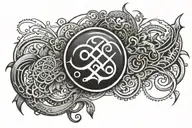 anxiety acupuncture strength symbol tattoo design idea