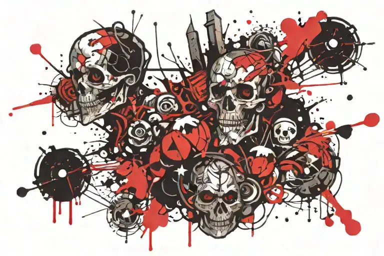 psycho tattoo design idea