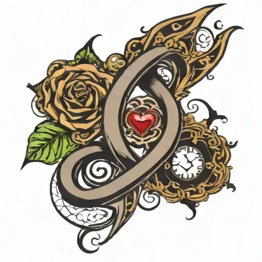love not complete infinity  beyond forever   tattoo design idea