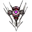 cybernetic horror  tattoo design idea