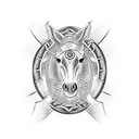 celtic horse tattoo design idea