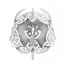 celtic horse tattoo design idea