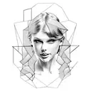 Taylor Swift Face tattoo design idea
