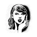 Taylor Swift Face tattoo design idea