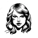 Taylor Swift Face tattoo design idea