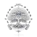 bodhi tree tattoo design idea