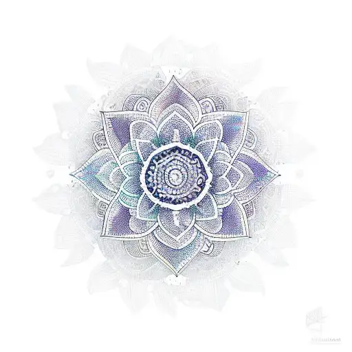 mandala bali lotus tattoo design idea