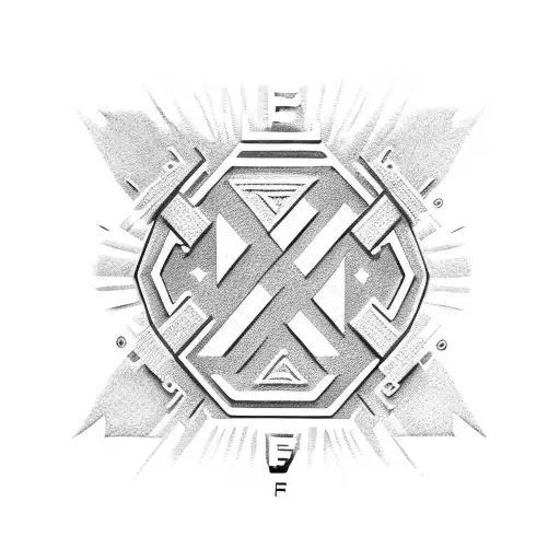 fendi logo and otf logo tattoo design idea