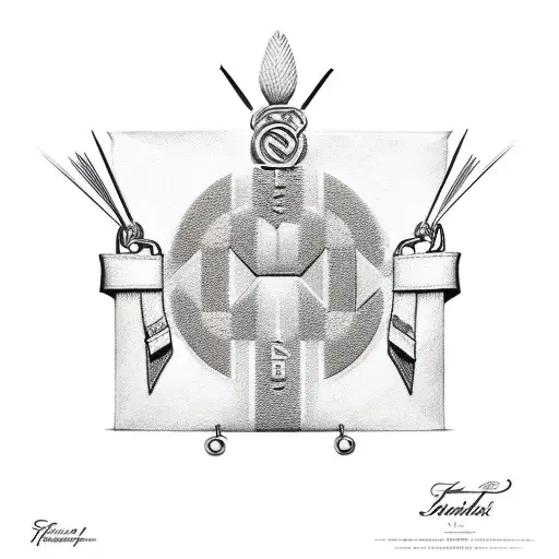 Fendi logo Otf logo tattoo design idea