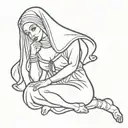 whore Nun tattoo design idea