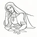 whore Nun tattoo design idea