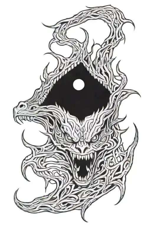 skinwalker tattoo design idea