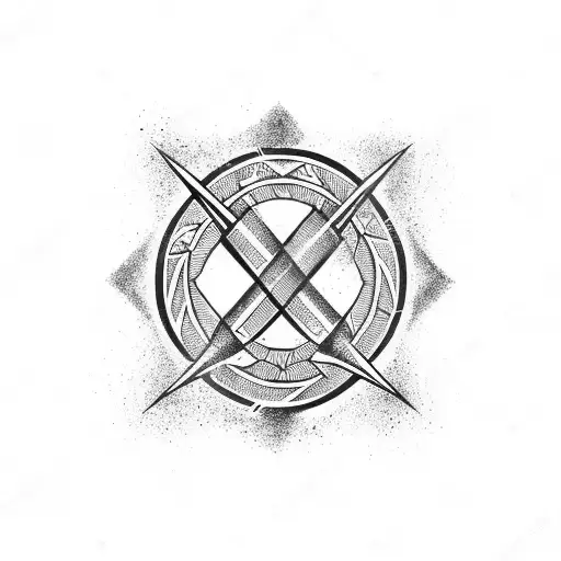 Virgo arrow  tattoo design idea